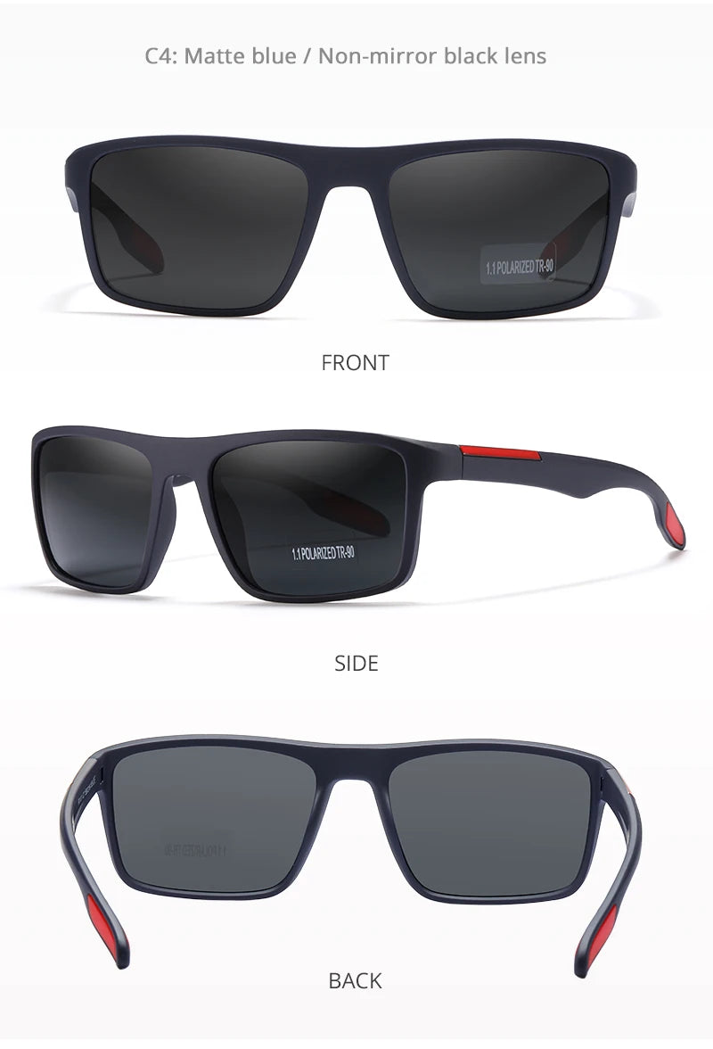 Sonnenbrille übergroß rechteckig polarisiert photochrom 154mm Sport