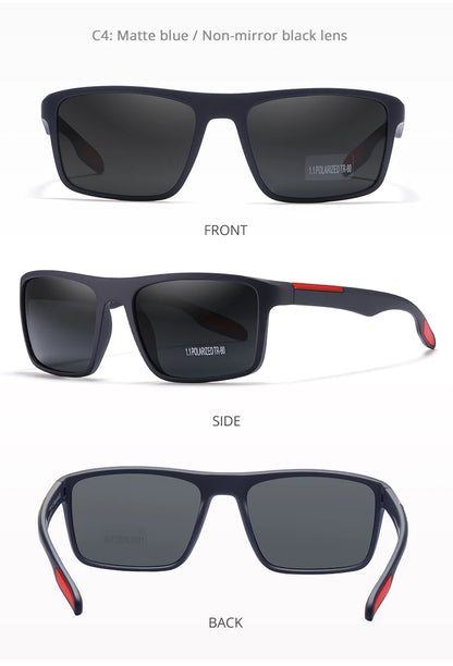 Sonnenbrille rechteckig TR90 ultraleicht polarisiert 1,1mm Fahren Cat.3 Unisex