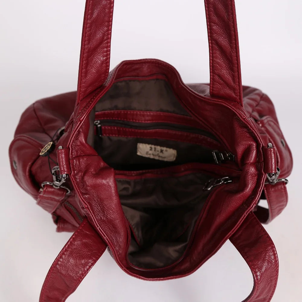 Damen-Handtasche Multifunktionale PU-Tasche Großes Fassungsvermögen Alltagsbegleiter
