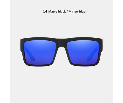 Sonnenbrille quadratisch polarisiert UV400 Punk-Stil elastisch Herren