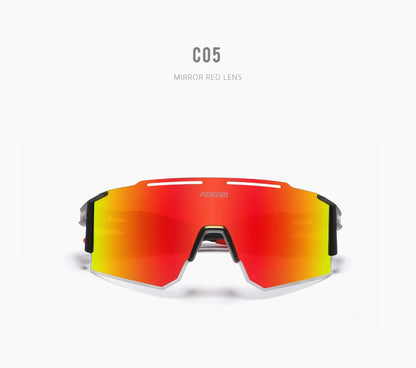 Sonnenbrille Sport TR90 polarisiert 1,2mm Glas Gummisteg winddicht Herren