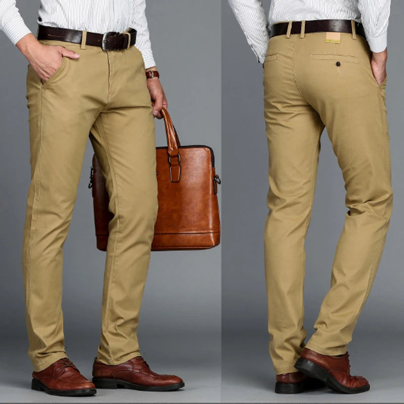 Herren Hose aus Baumwolle im lässigen Stretch-Stil in Übergröße