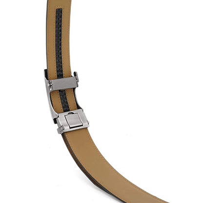 Herren Leder-Gürtelband ohne Schnalle Rindsleder Schwarz Braun 3,5 cm