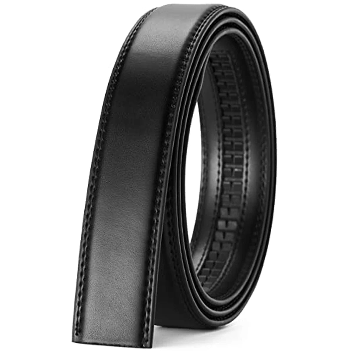 Herren Ratchet Ledergürtel Rindsleder Bunt Automatik-Schnalle 3 cm Jeans