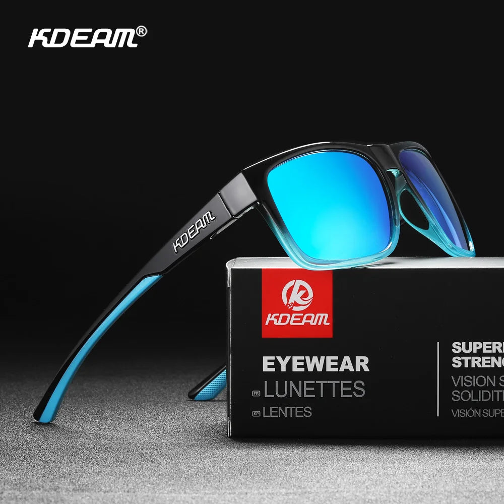 Sonnenbrille quadratisch photochrom polarisiert rutschfest Outdoor Unisex