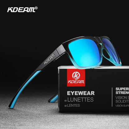 Sonnenbrille quadratisch photochrom polarisiert rutschfest Outdoor Unisex