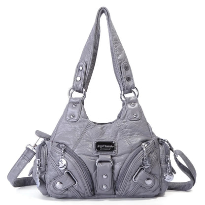 Damen-Handtasche mit Top-Griff und Mehrfachinnenfächern für Alltag und Freizeit Leichtgewichtig