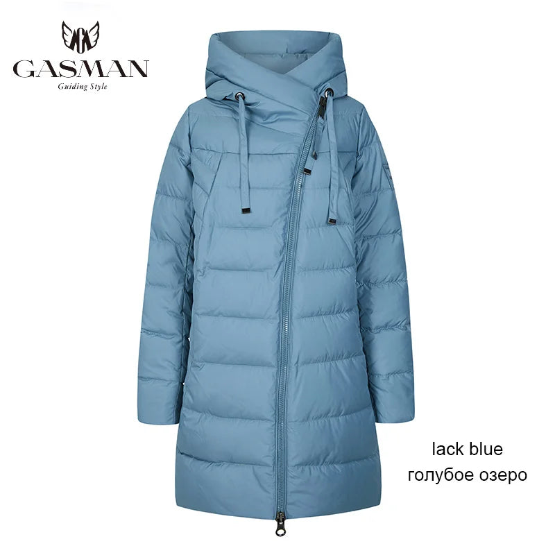 Langer Damen-Parka mit dünner Baumwollfüllung – ideal für Frühling und Herbst