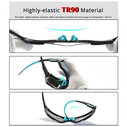 Sonnenbrille Sport TR90 polarisiert Flash-Beschichtung Outdoor Herren