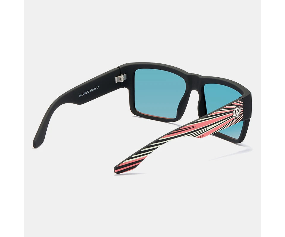 Sonnenbrille quadratisch polarisiert UV400 Punk-Stil elastisch Herren