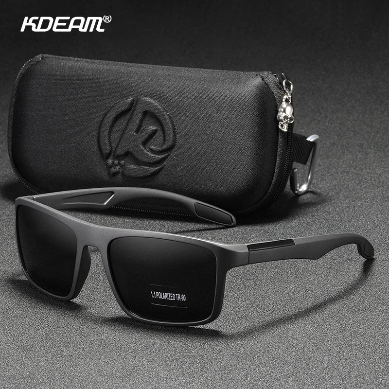 Sonnenbrille rechteckig TR90 ultraleicht polarisiert 1,1mm Fahren Cat.3 Unisex