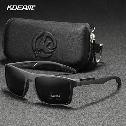 Sonnenbrille rechteckig TR90 ultraleicht polarisiert 1,1mm Fahren Cat.3 Unisex