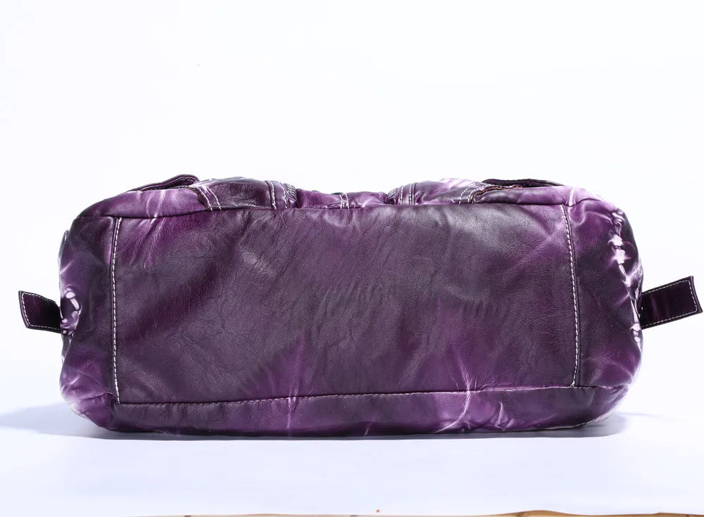 Damen-Schultertasche Großes Fassungsvermögen Mit Tie-Dye Muster Und Griff Im Vintage-Stil Für Alltag Und Freizeit