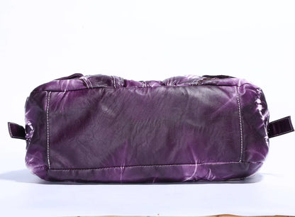 Damen-Schultertasche Großes Fassungsvermögen Mit Tie-Dye Muster Und Griff Im Vintage-Stil Für Alltag Und Freizeit