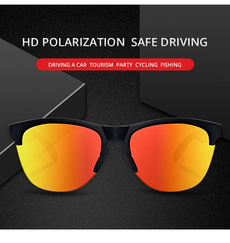 Sonnenbrille Lifestyle Fahren TR90 halbrandlos ultraleicht polarisiert Unisex