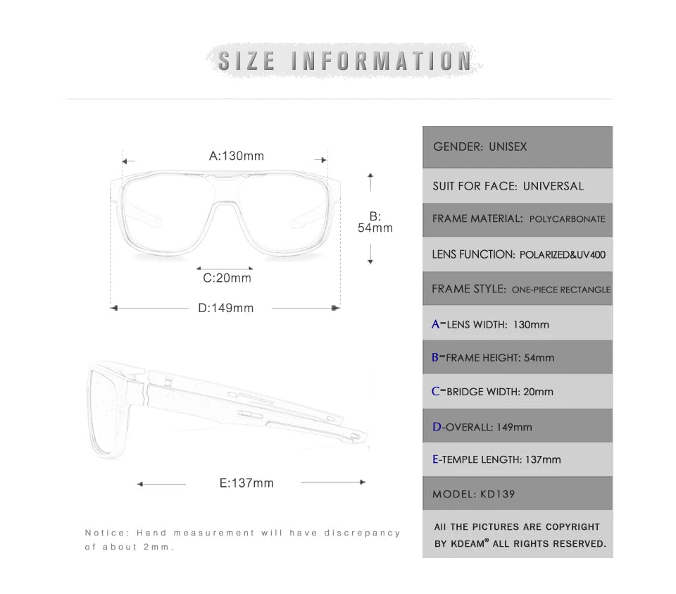 Sonnenbrille Einteiler polarisiert übergroß Schild Sport Herren