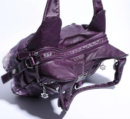 Damen-Schultertasche Großes Fassungsvermögen Mit Tie-Dye Muster Und Griff Im Vintage-Stil Für Alltag Und Freizeit