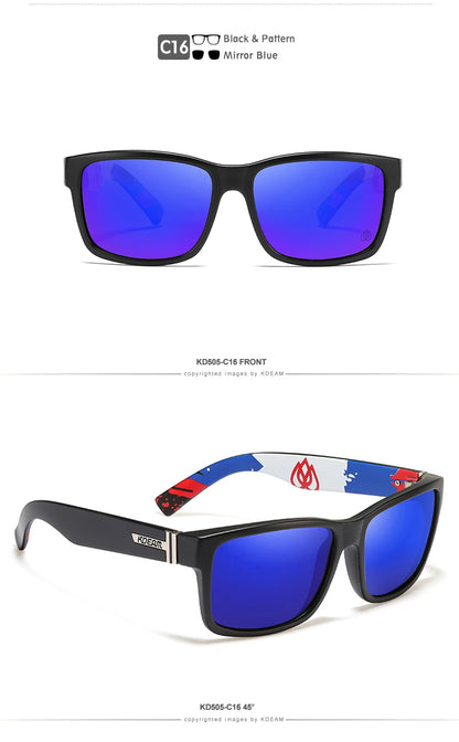 Sonnenbrille Sport polarisiert photochrom Fahren auffällige Farben Hartbox