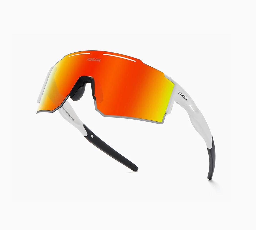 Sonnenbrille Sport TR90 polarisiert 1,2mm Glas Gummisteg winddicht Herren