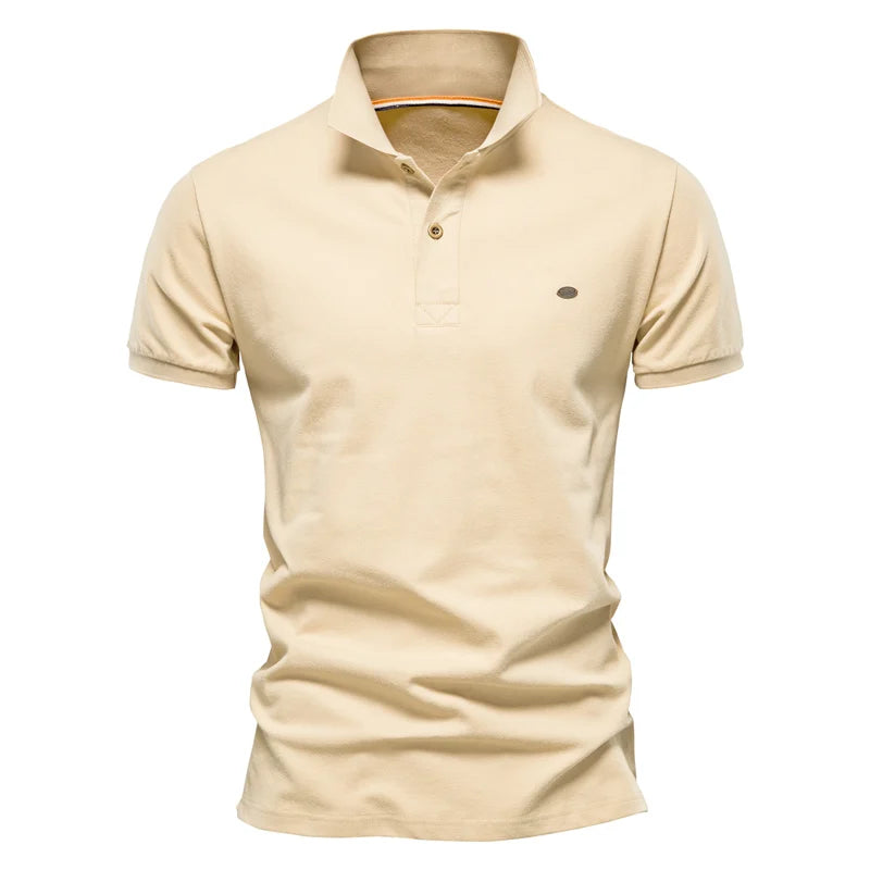 Herren Polo-Shirt aus 100 Prozent Baumwolle im einfarbigen Casual-Stil