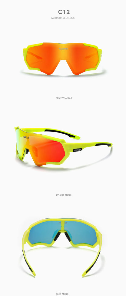 Sonnenbrille Sport TR90 polarisiert Flash-Beschichtung Outdoor Herren