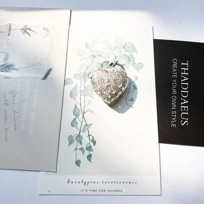 Damen-Charm-Anhänger Herz-Medaillon Glamour aus Sterlingsilber
