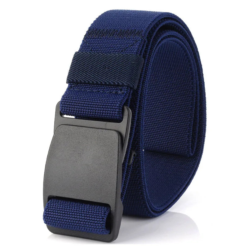 Unisex-Stretch-Gürtel Metallfrei mit Schnellverschluss Elastischer Nylon-Gürtel für Alltag