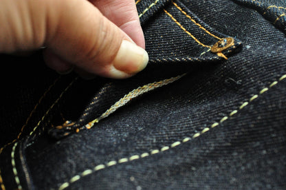Herren Jeans aus Baumwolle und Leinen im Taper Fit mit 16,5 Unzen