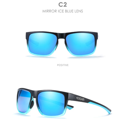 Sonnenbrille quadratisch photochrom polarisiert UV400 Wandern Camping Unisex