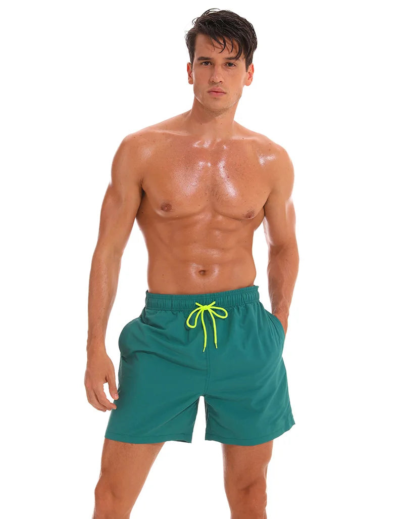 Schnelltrocknende Herren-Shorts mit atmungsaktivem Mesh-Futter und Taschen – ideal für Sport und Freizeit