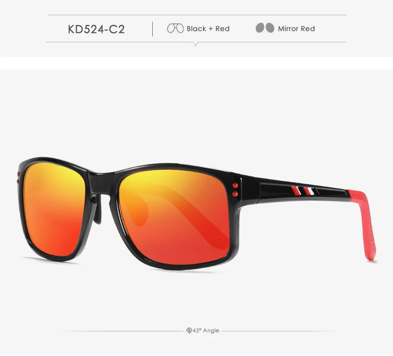 Sonnenbrille Sport TR90 polarisiert rechteckig XL Fahren Damen Herren