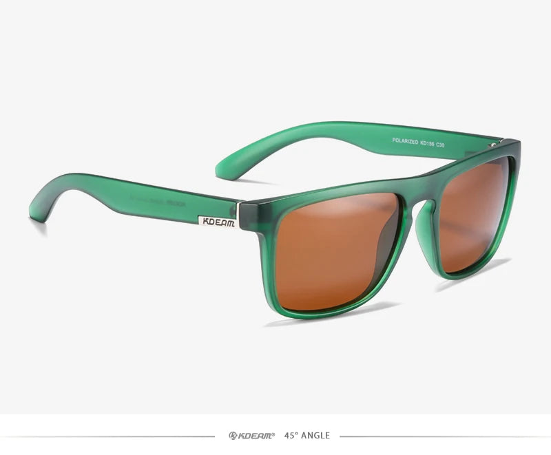 Sonnenbrille quadratisch polarisiert transparent 30 Farben Spiegel Herren