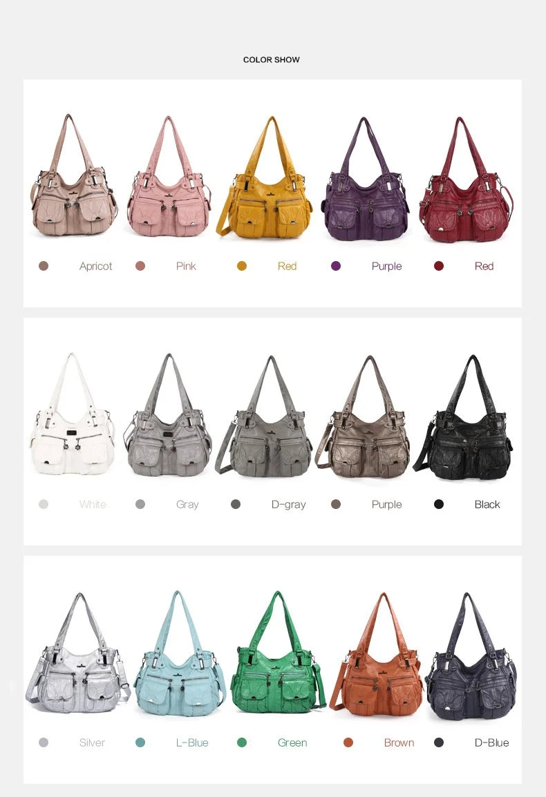 Damen-Handtasche Multifunktionale PU-Tasche Großes Fassungsvermögen Alltagsbegleiter