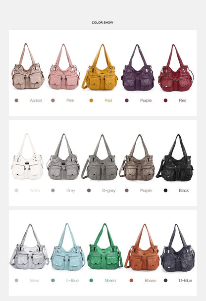 Damen-Handtasche Multifunktionale PU-Tasche Großes Fassungsvermögen Alltagsbegleiter