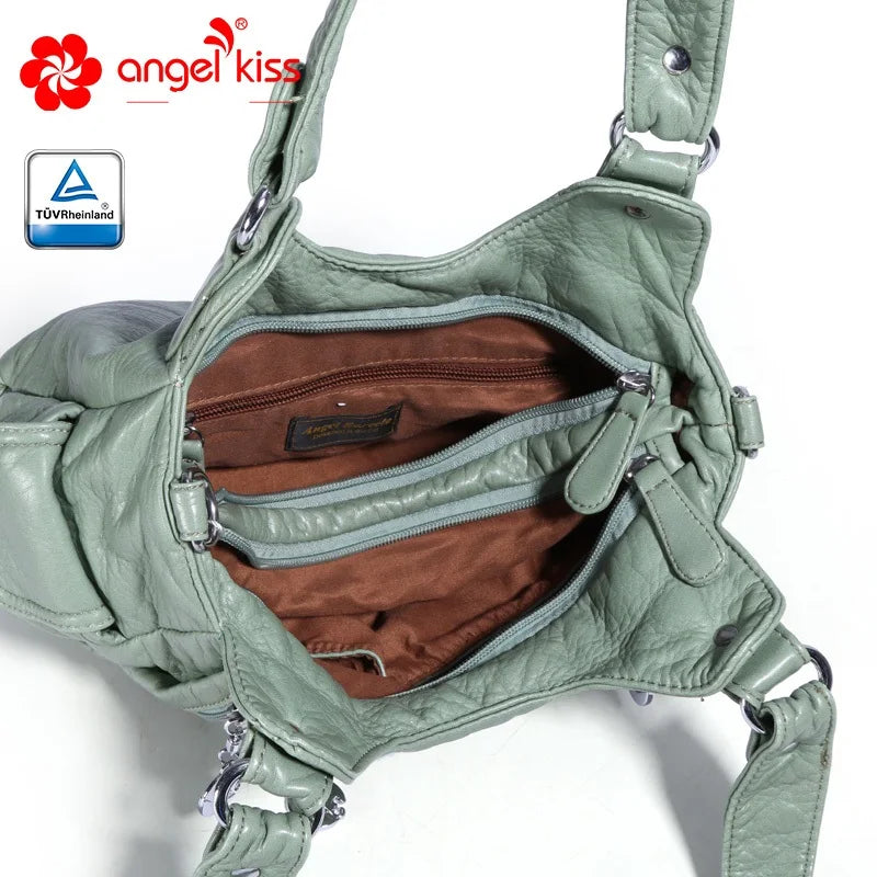Damen-Handtasche Aus PU-Leder Mit Leopardenmuster Und Top-Handle-Design Für Alltag
