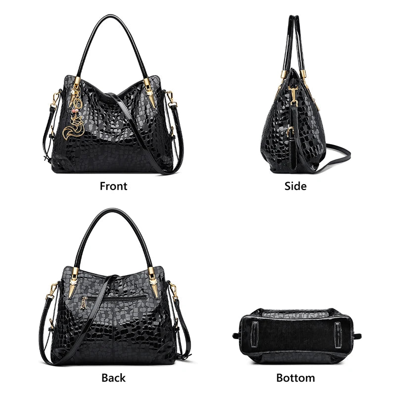 Damen Handtasche aus natürlichem Rindsleder
