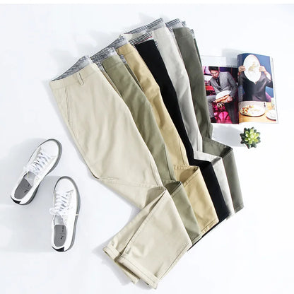 Herren Smart Casual Hose aus leichtem Twill mit geradem Schnitt