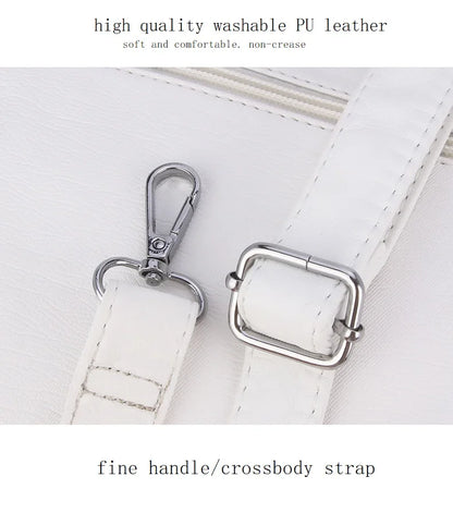 Damen-Umhängetasche Vintage-Stil mit Mehrfachfächern für Alltag und Freizeit Schultertasche