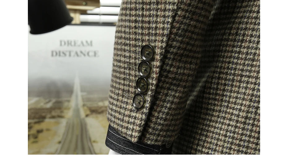 Leinen Herren Anzugset mit Blazer und Hose – ideal für Hochzeit, Sommer und Business in Weiß und Beige