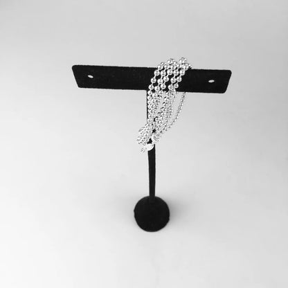 Damen-Halskette Kugelkette Charm-Träger Europa aus Sterlingsilber