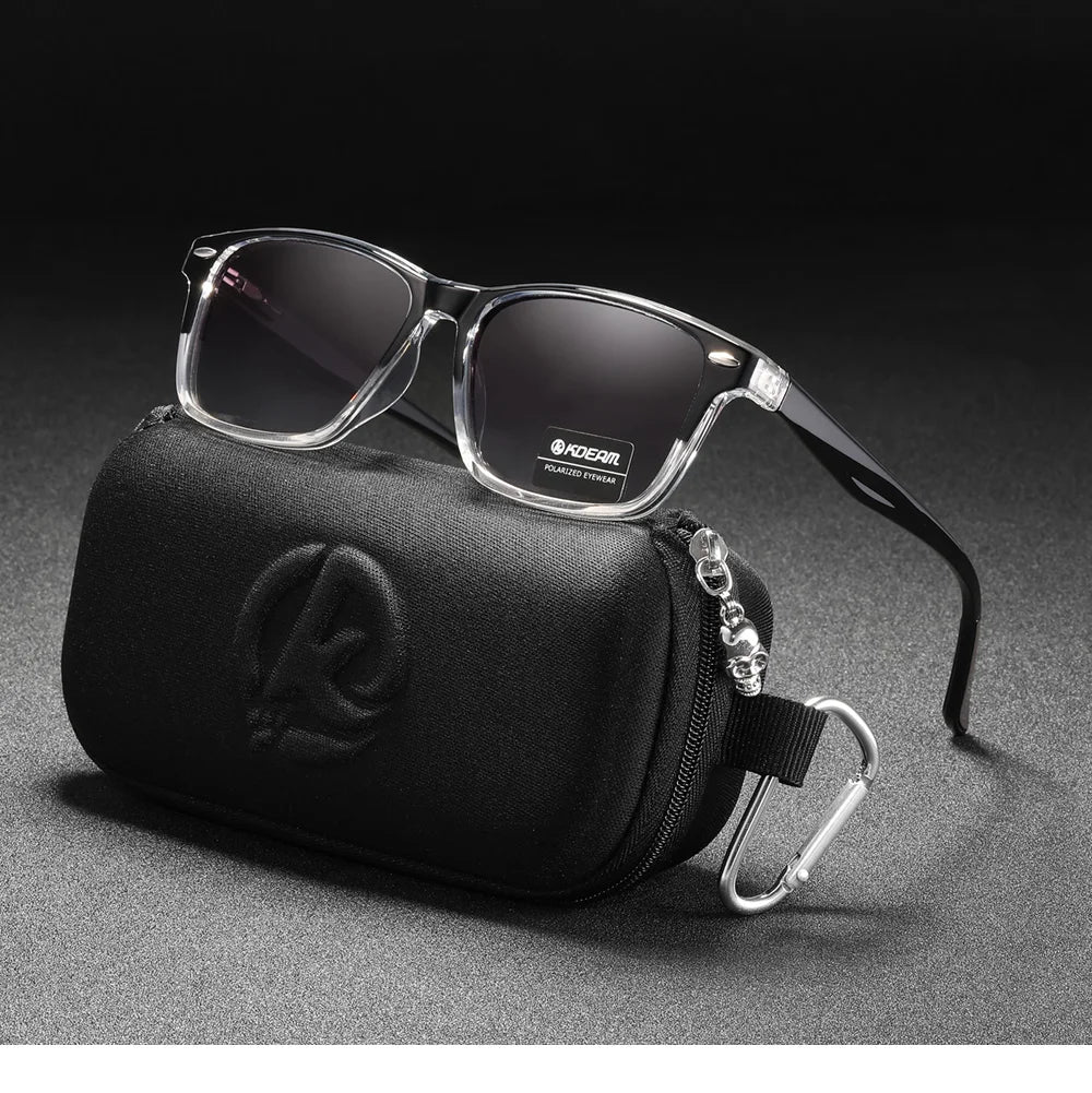 Sonnenbrille quadratisch polarisiert TR90 Federgelenk Unisex
