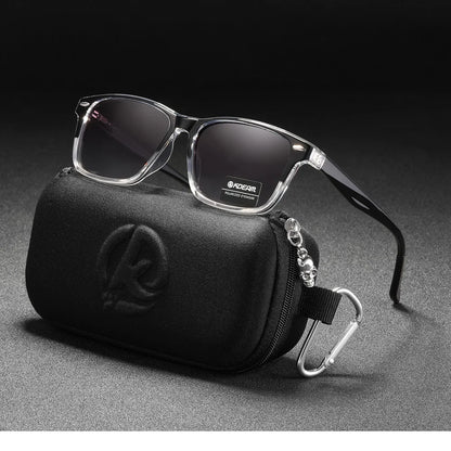 Sonnenbrille quadratisch polarisiert TR90 Federgelenk Unisex