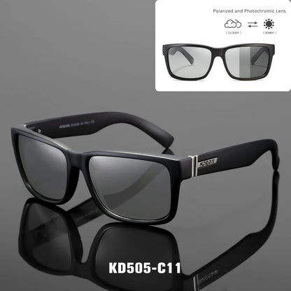 Sonnenbrille Sport polarisiert photochrom Fahren auffällige Farben Hartbox