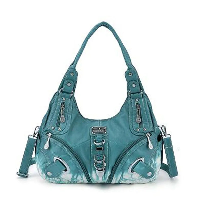 Damen-Handtasche Tie-Dye Muster und weiches Obermaterial Alltagsbegleiter für Alltag und Freizeit