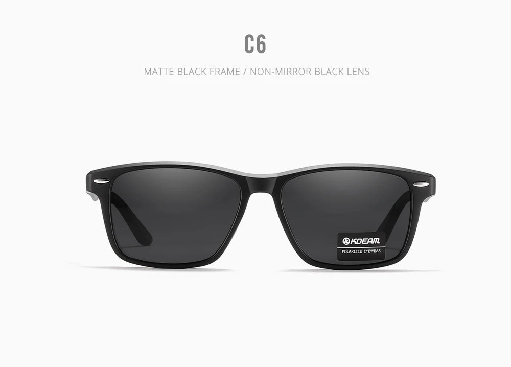 Sonnenbrille quadratisch polarisiert TR90 Federgelenk Unisex