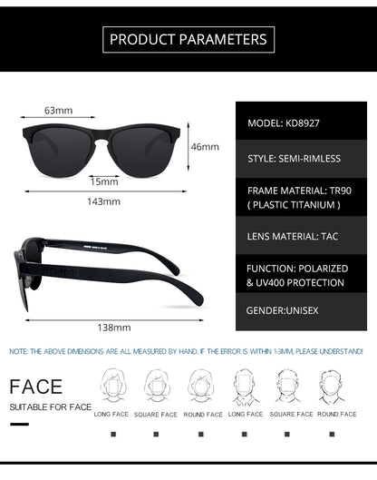 Sonnenbrille Lifestyle Fahren TR90 halbrandlos ultraleicht polarisiert Unisex