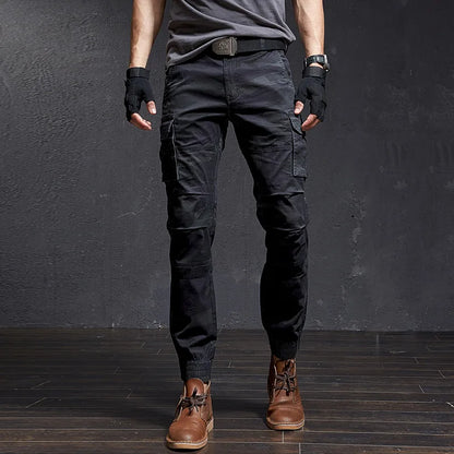 Herren Cargo Hosen im Military-Stil mit Taschen in Camouflage-Farben