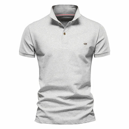Herren Polo-Shirt aus 100 Prozent Baumwolle im einfarbigen Casual-Stil