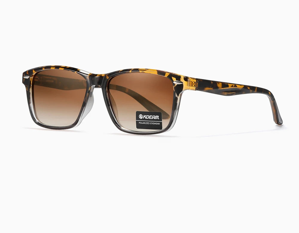 Sonnenbrille quadratisch polarisiert TR90 Federgelenk Unisex