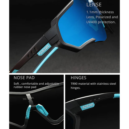 Sonnenbrille Sport TR90 polarisiert Flash-Beschichtung Outdoor Herren